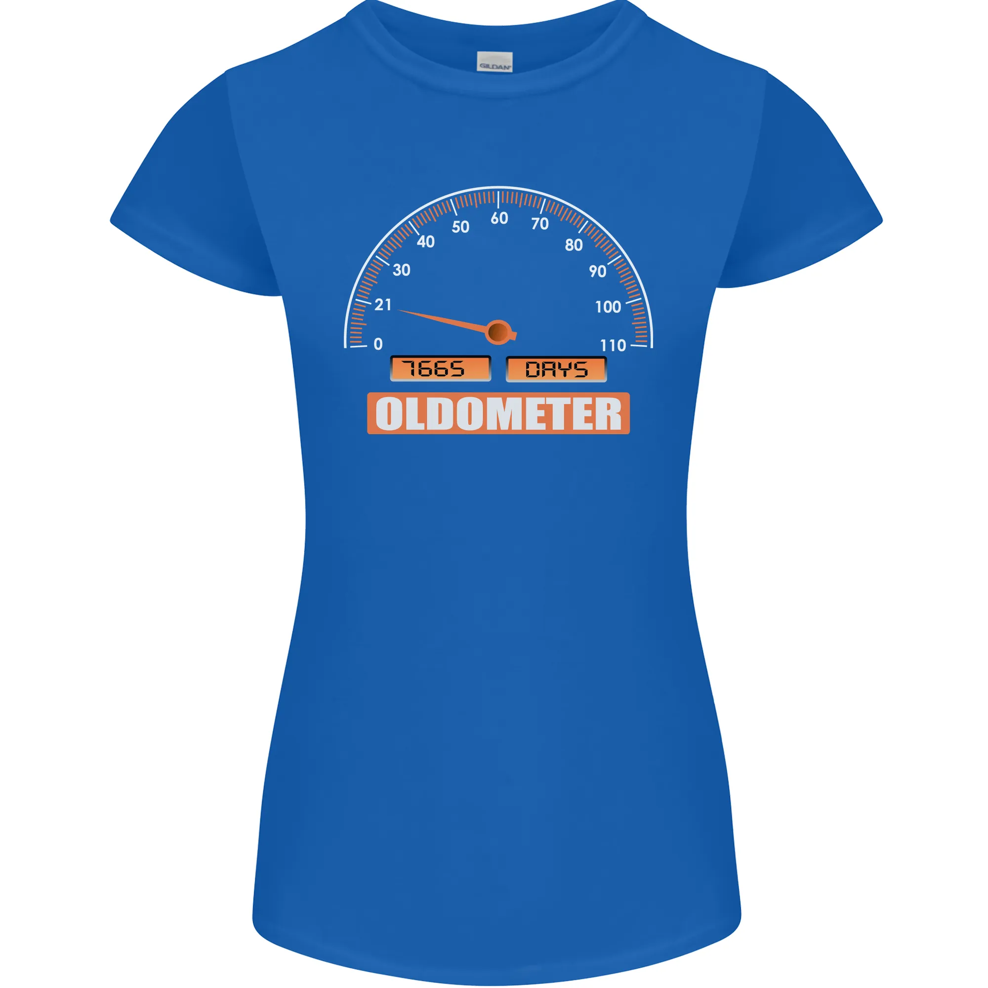 21st Birthday 21 Year Old Ageometer Funny Womens Petite Cut T-Shirt
