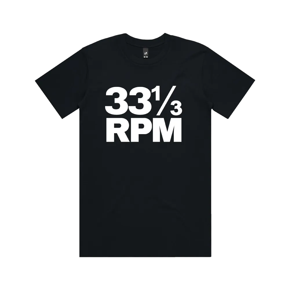 33 1/3 RPM / Black T-Shirt
