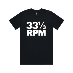 33 1/3 RPM / Black T-Shirt