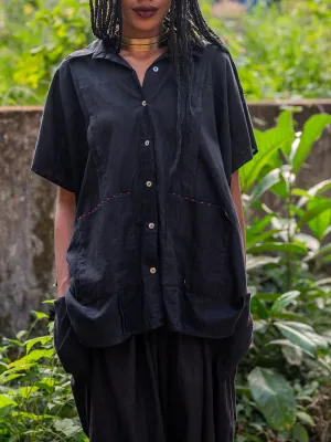 Aastey Mul Dhoti Black