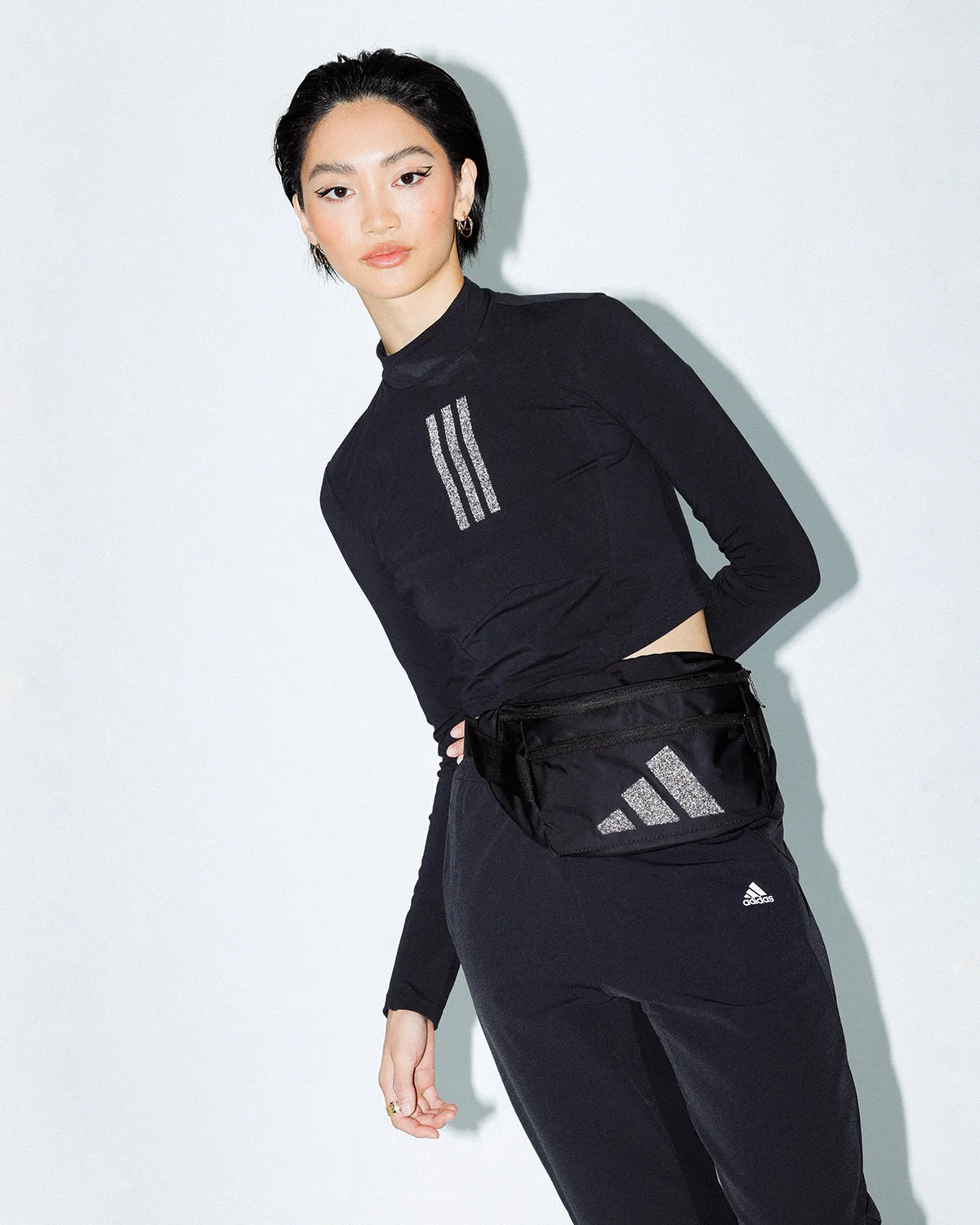 Adidas Women's Swarovski Long Sleeve T-Shirt Black