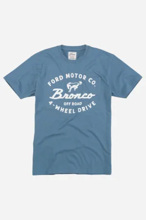 American Needle Bronco Burton Pocket Tee in Captains Blue