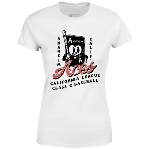 Anaheim Aces - California - Vintage Defunct Baseball Teams - Women's T-Shirt