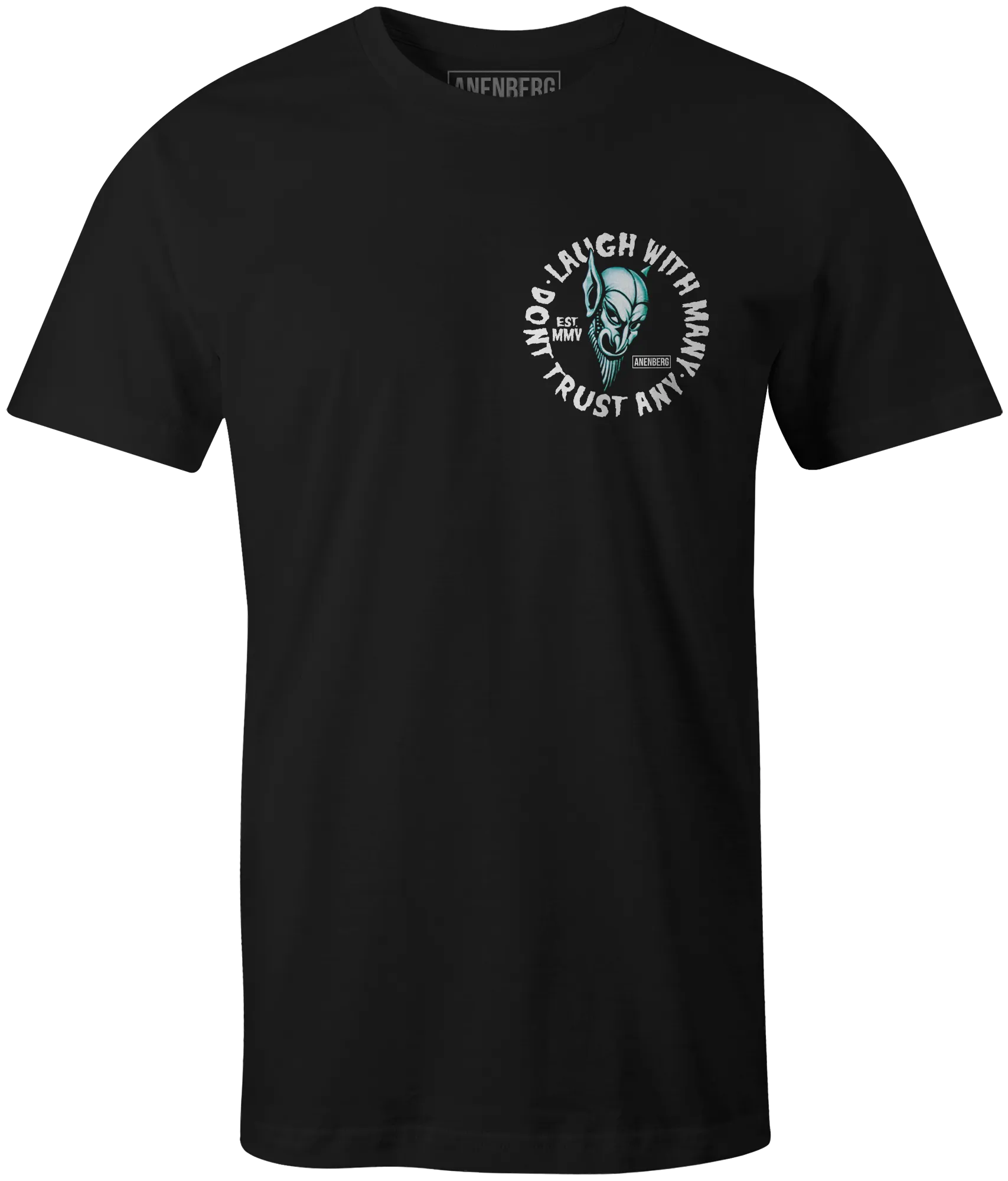 Anenberg, Laugh with Many Classic American Made Mens Crew Neck Tee Shirt