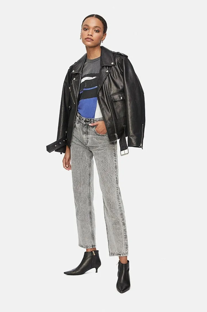 Anine Bing - Lili Tee Painting in Washed Black