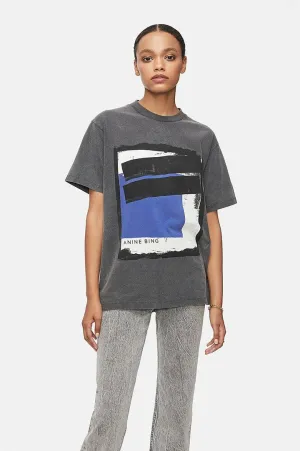 Anine Bing - Lili Tee Painting in Washed Black