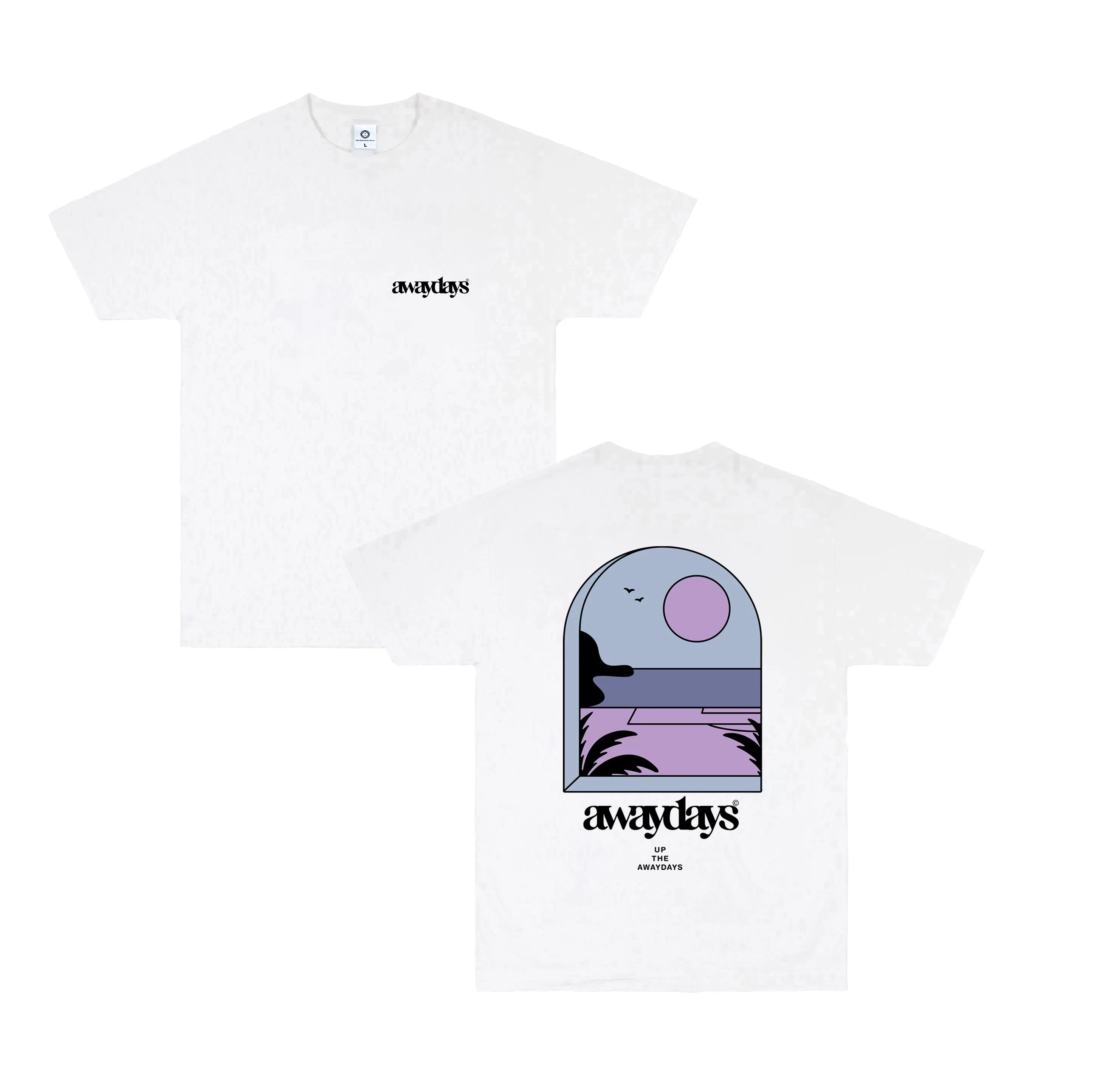 AwayDays 'Tropical Pitch' Tee - White