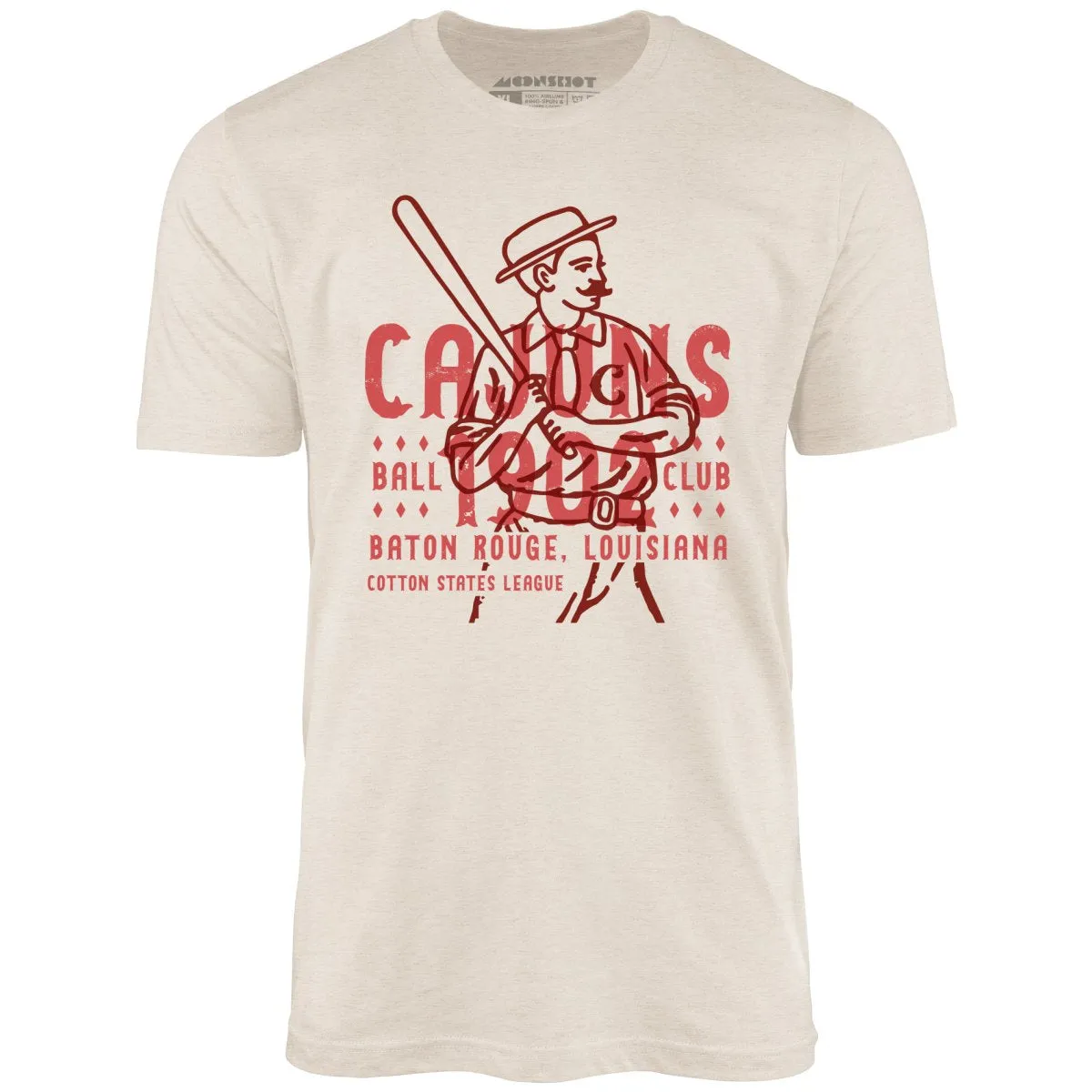 Baton Rouge Cajuns - Louisiana - Vintage Defunct Baseball Teams - Unisex T-Shirt
