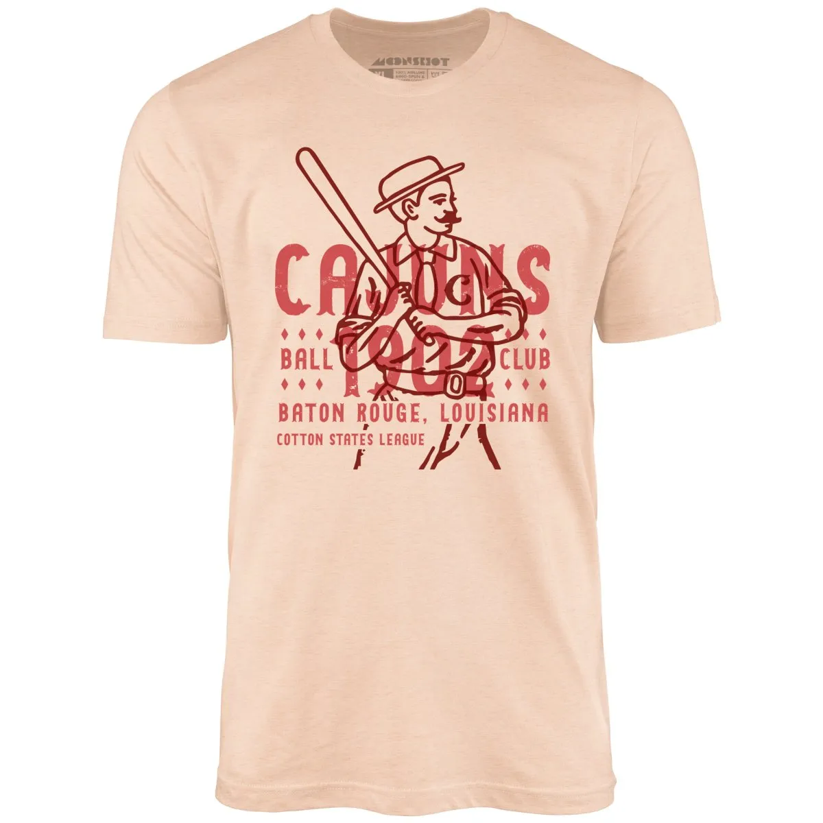 Baton Rouge Cajuns - Louisiana - Vintage Defunct Baseball Teams - Unisex T-Shirt