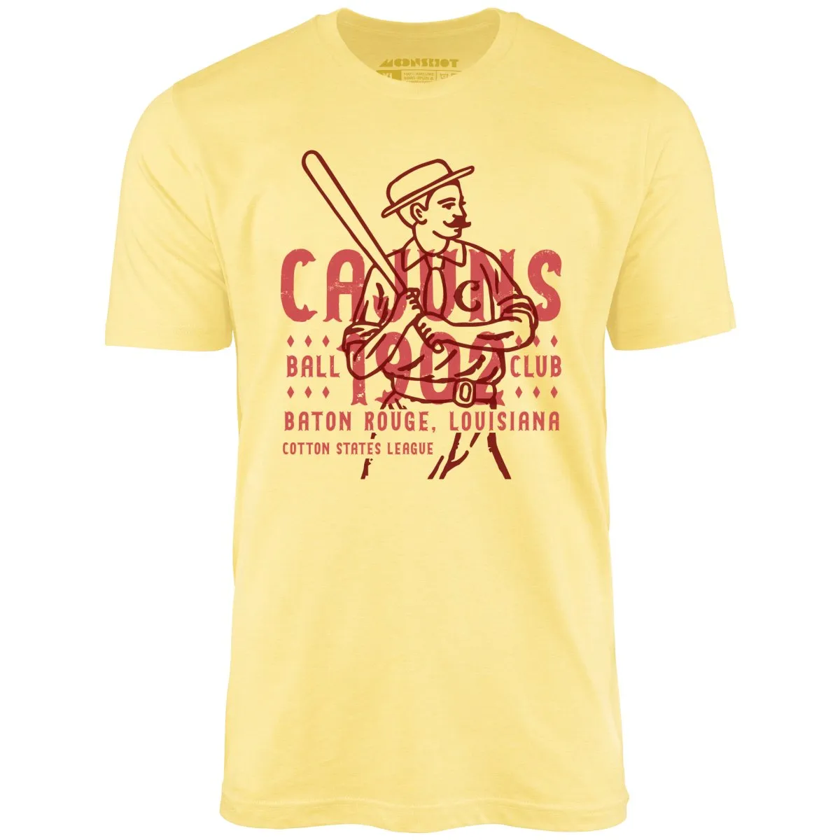 Baton Rouge Cajuns - Louisiana - Vintage Defunct Baseball Teams - Unisex T-Shirt