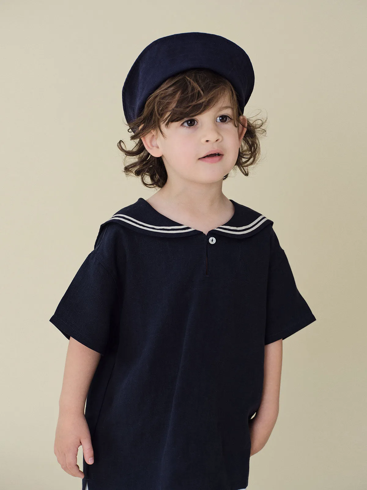 Bene Bene Navy Marine Linen Shirt