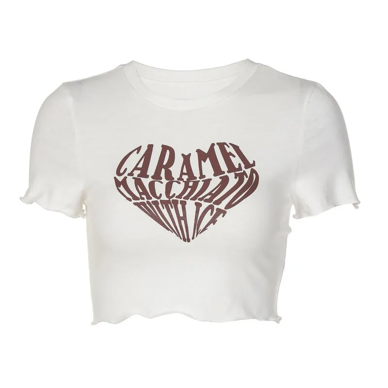 Caramel Macchiato Crop Top