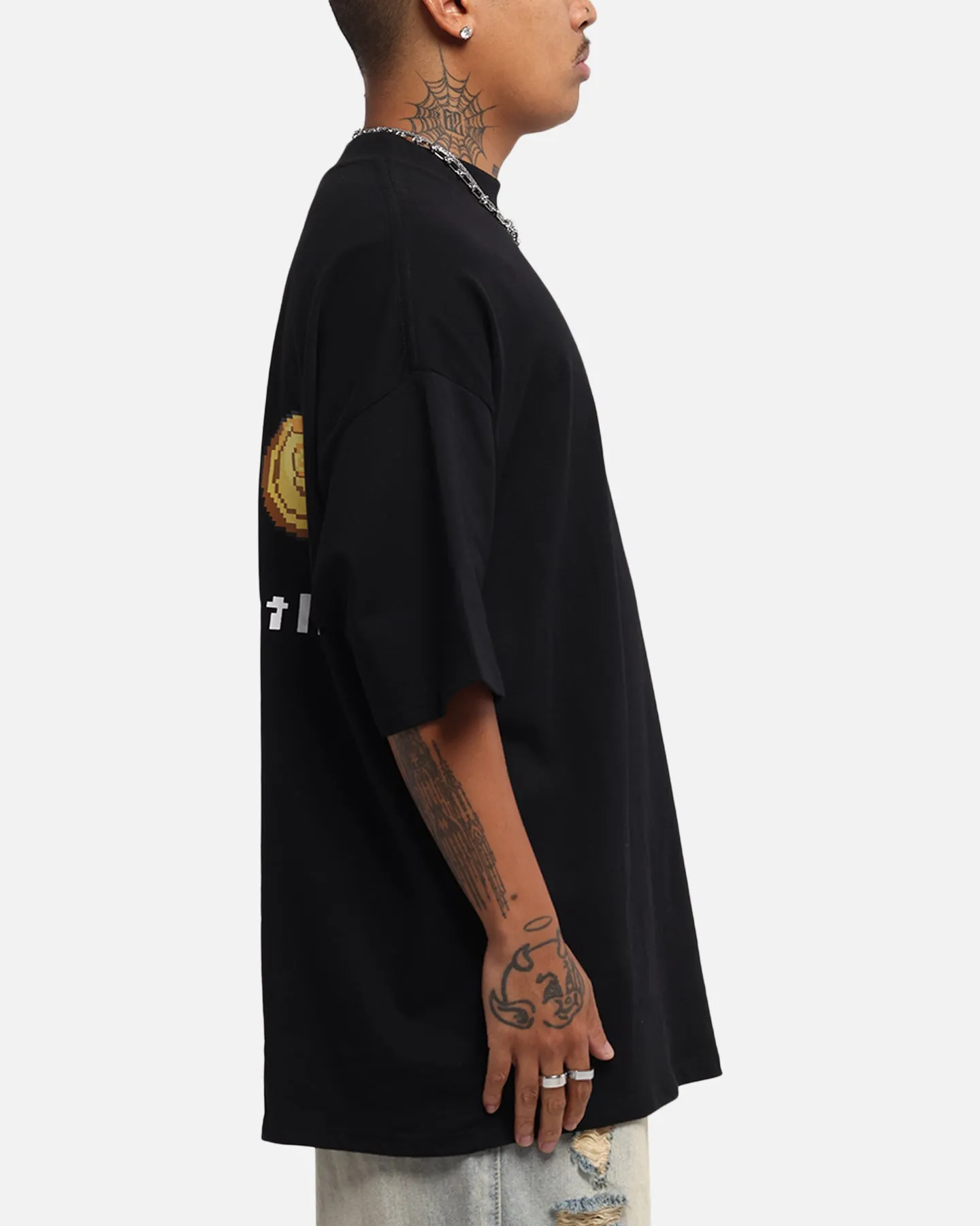Carre Level Up Mock Neck T-Shirt Black