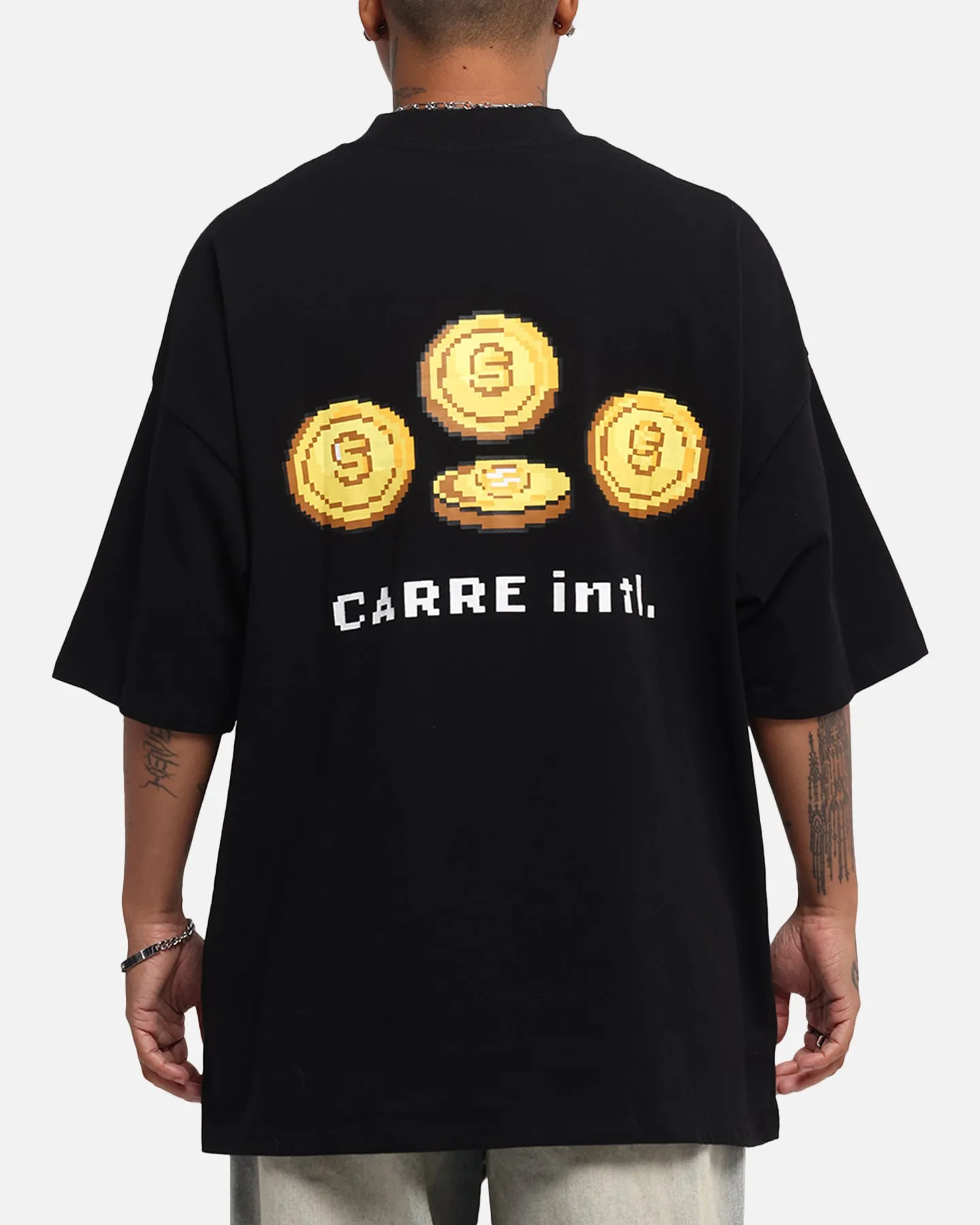 Carre Level Up Mock Neck T-Shirt Black