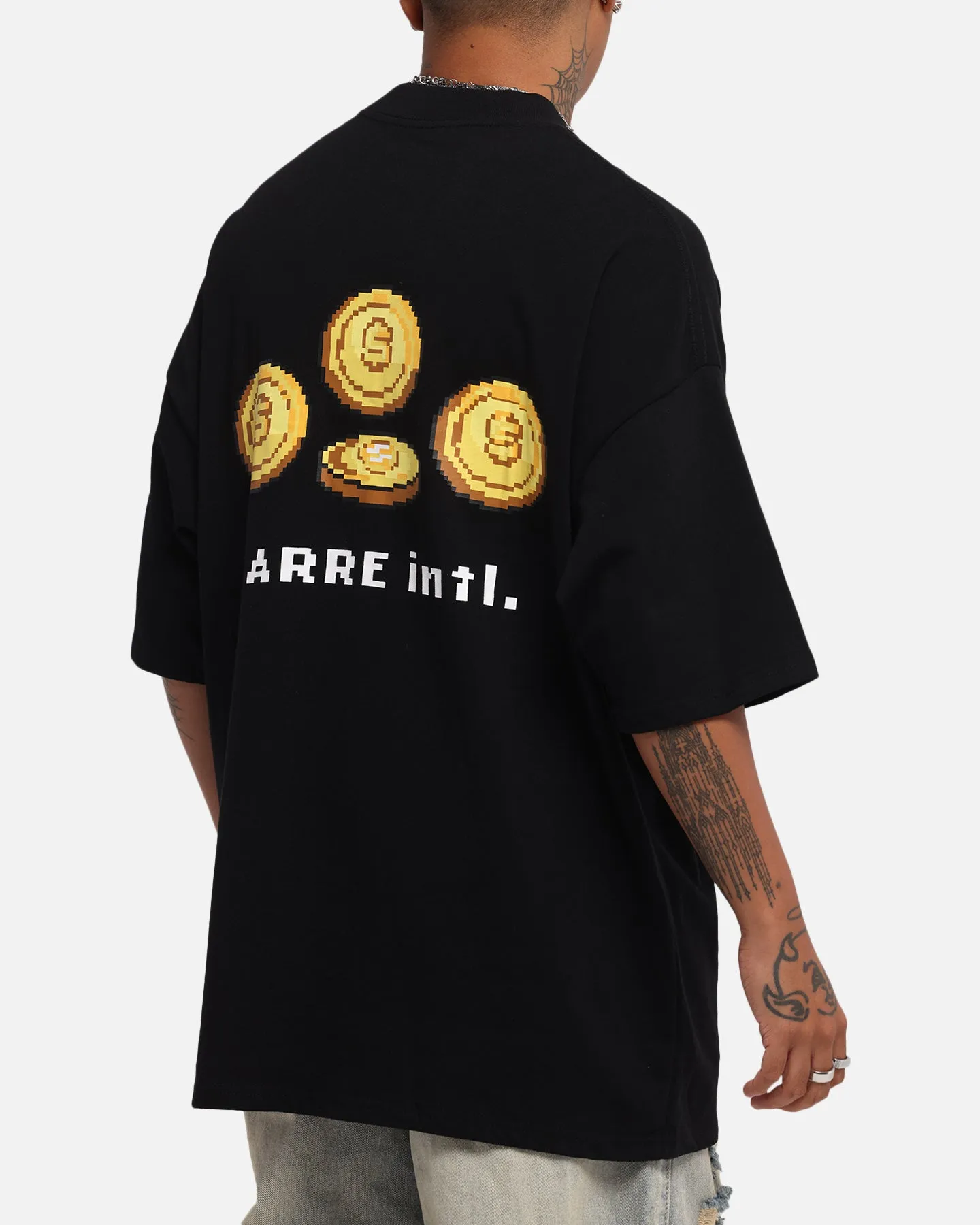 Carre Level Up Mock Neck T-Shirt Black