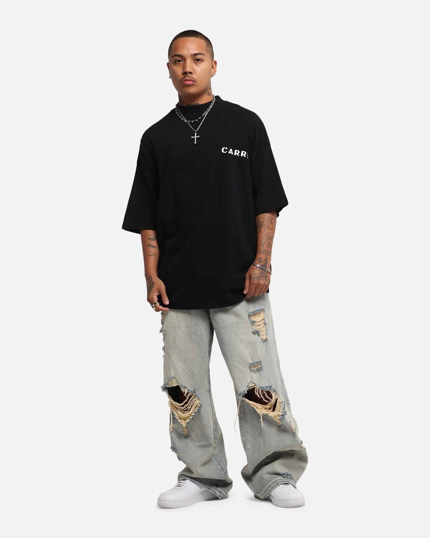 Carre Level Up Mock Neck T-Shirt Black