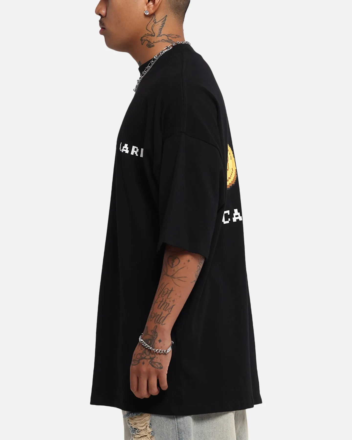 Carre Level Up Mock Neck T-Shirt Black
