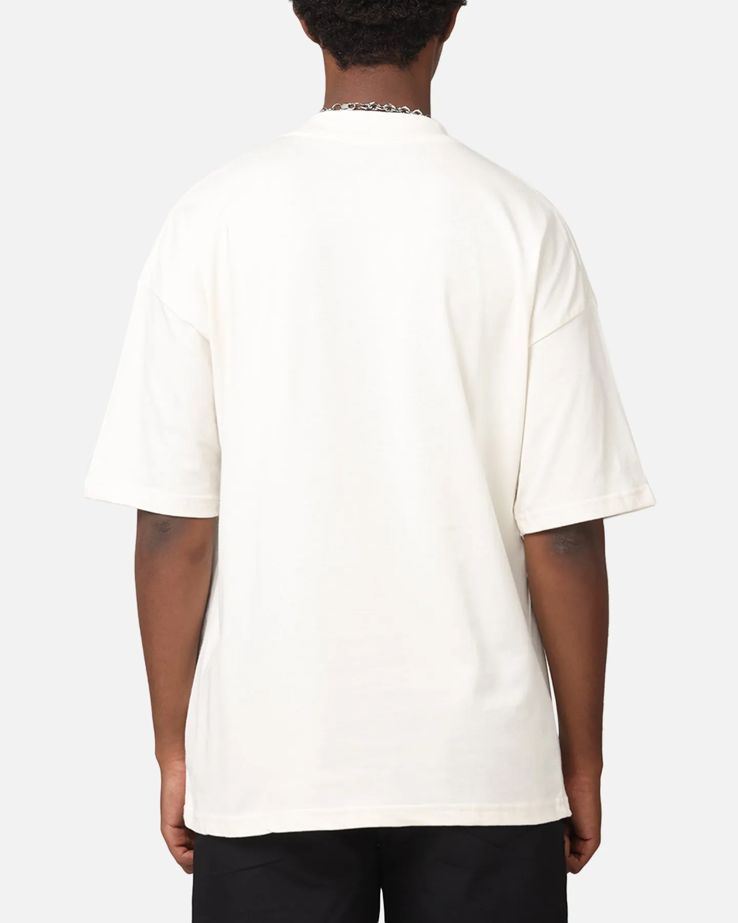 Carre Rosebud Mock Neck T-Shirt Off White