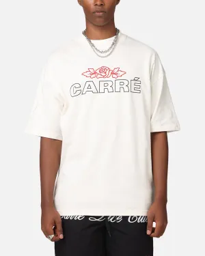Carre Rosebud Mock Neck T-Shirt Off White