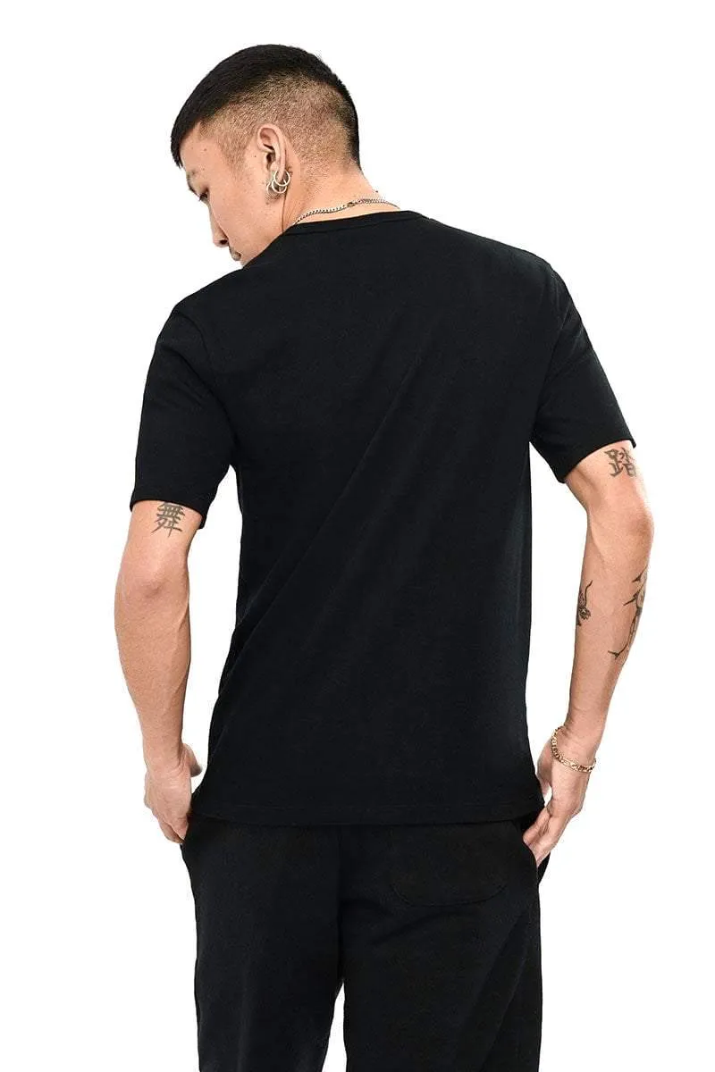 CHAMPION HERITAGE SCRIPT TEE - BLACK