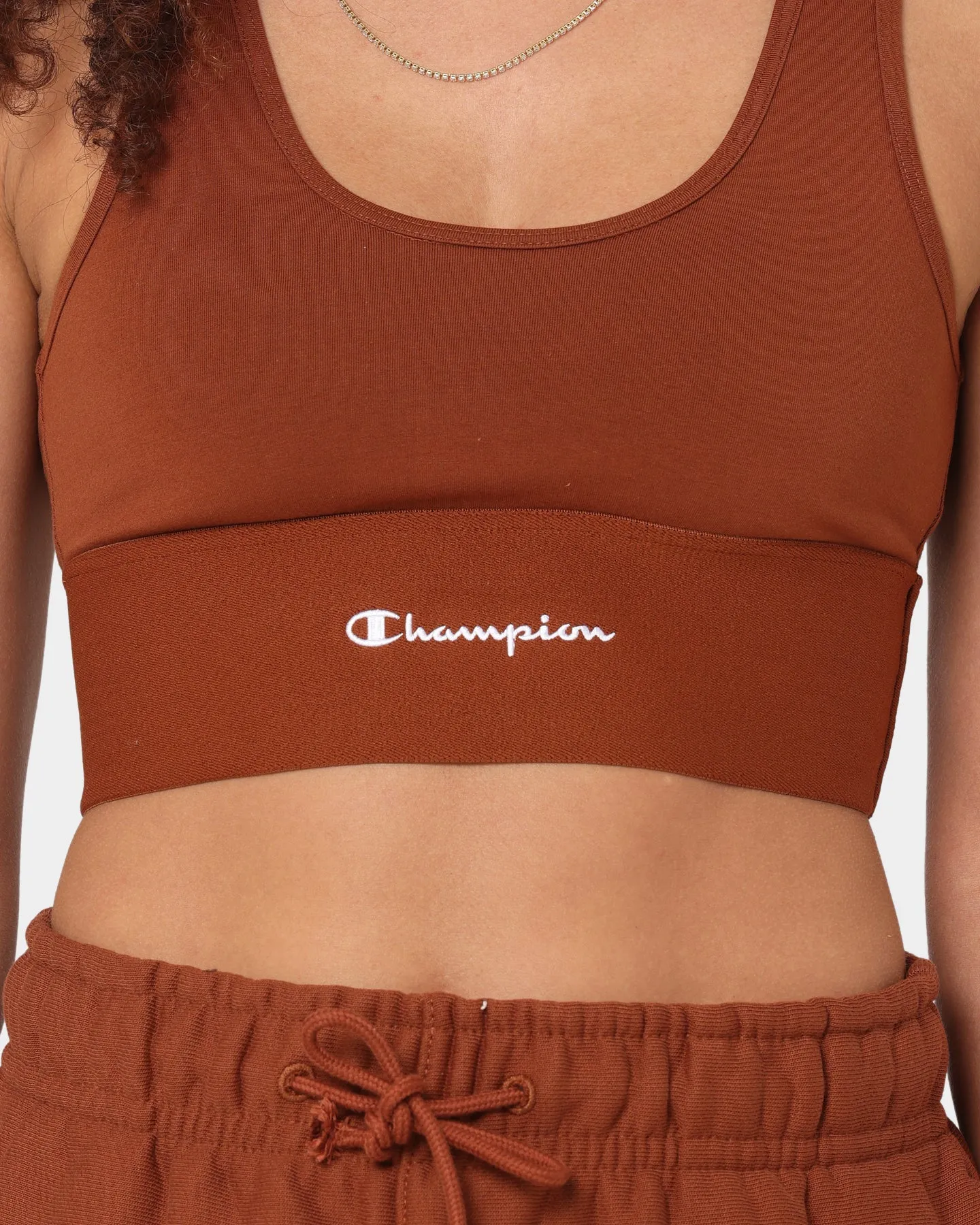 Champion Women's Power Crop Canyon Rock Brown