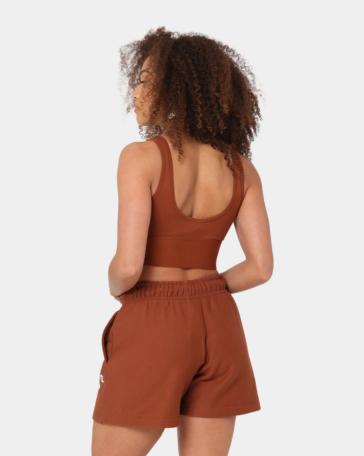 Champion Women's Power Crop Canyon Rock Brown