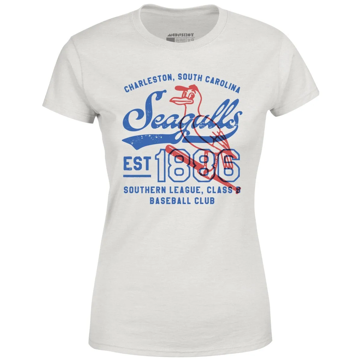 Charleston Seagulls - South Carolina - Vintage Defunct Baseball Teams - Women's T-Shirt