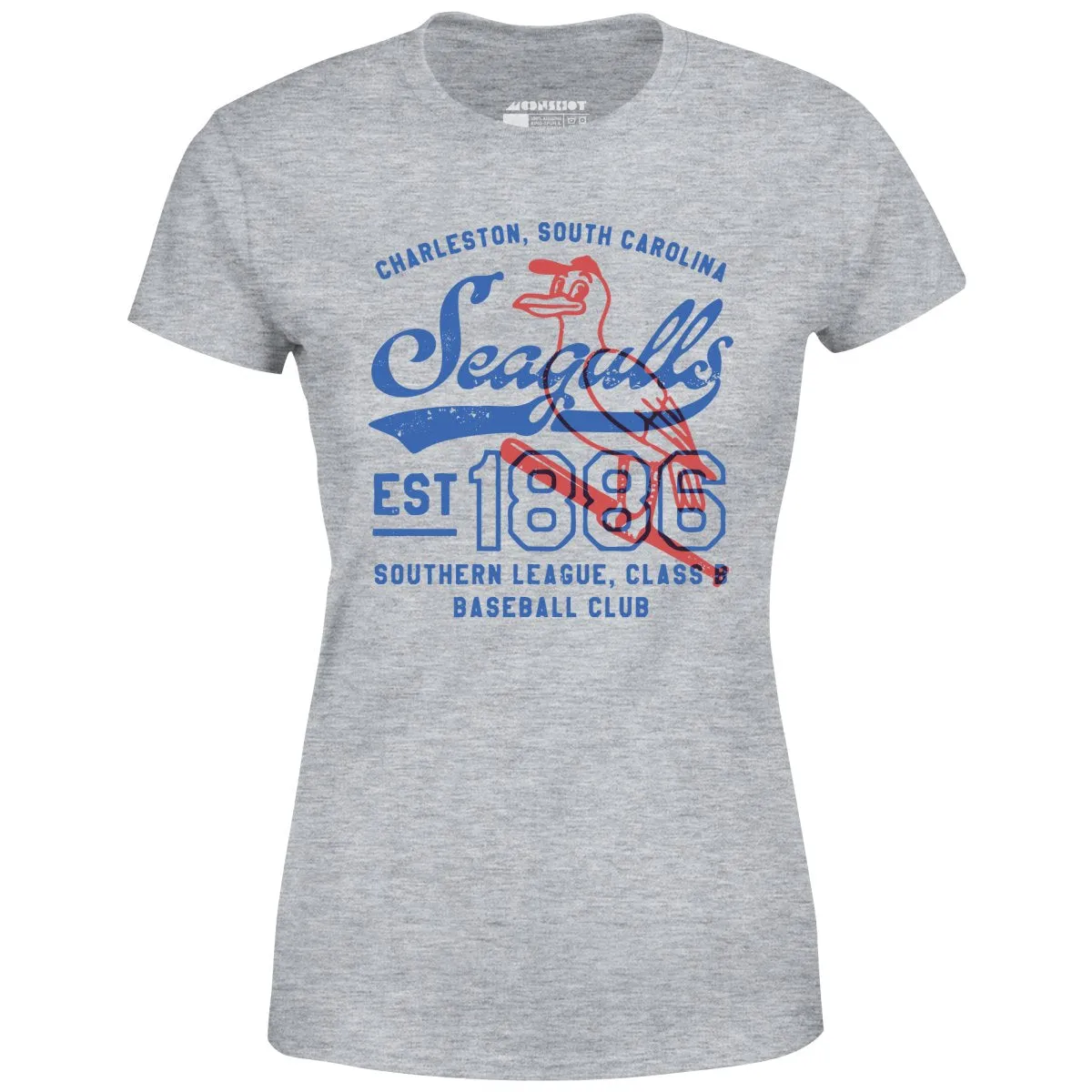 Charleston Seagulls - South Carolina - Vintage Defunct Baseball Teams - Women's T-Shirt