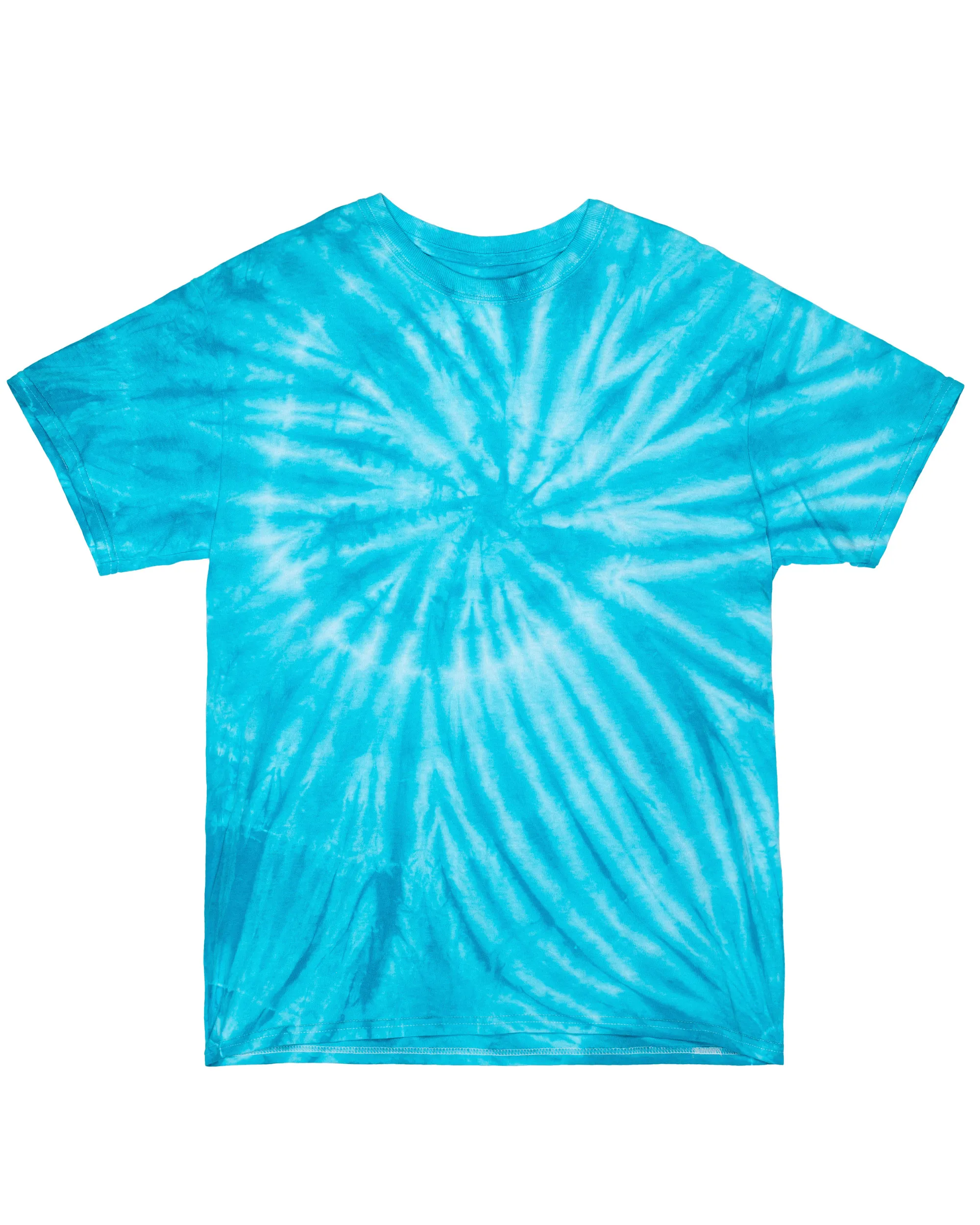 Cyclone Spiral Tie Dye Tees - Youth - Turquoise