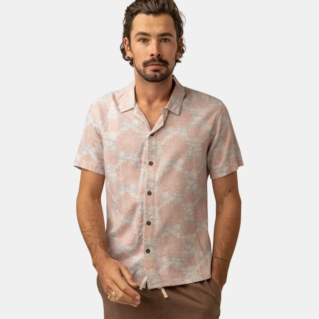 Demask Linen T-Shirt (Slate)