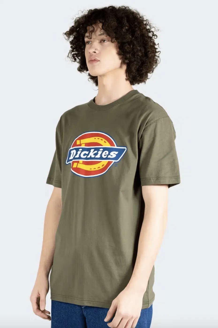 DICKIES H.S CLASSIC LOGO TEE - RINSED MOSS