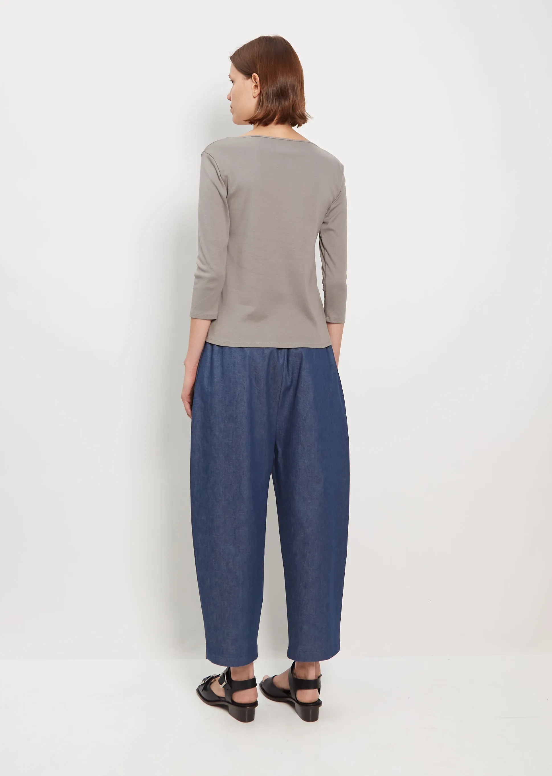 Didion Rib Tee — Slate Grey