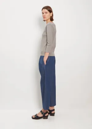 Didion Rib Tee — Slate Grey