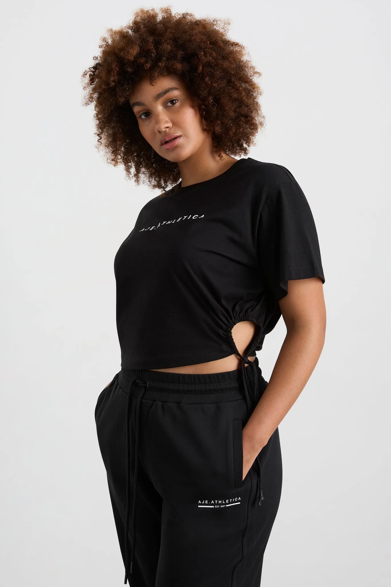 Drawcord Cut Out Crop 161