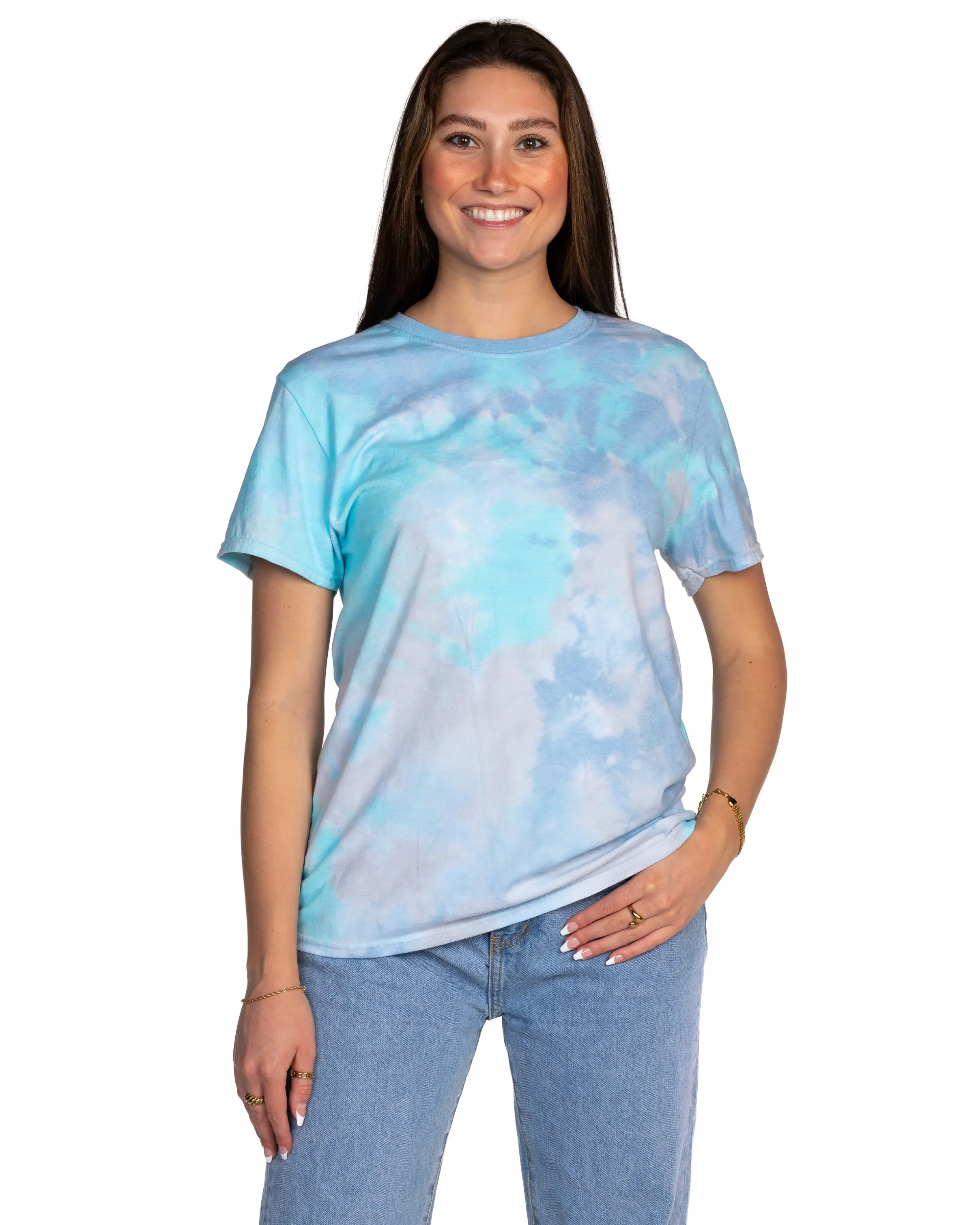 Dream Cloud Dye Tees - Turquoise