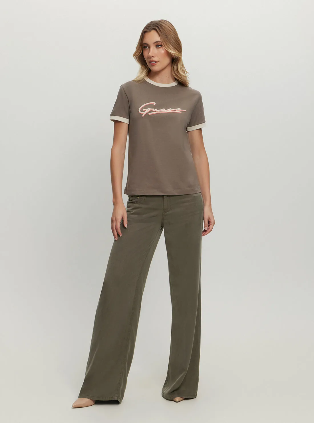 Eco Brown Noemie Signature T-Shirt