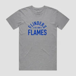 FLINDERS FLAMES WOMENS SOCCER CLUB  STAPLE TEES GREY