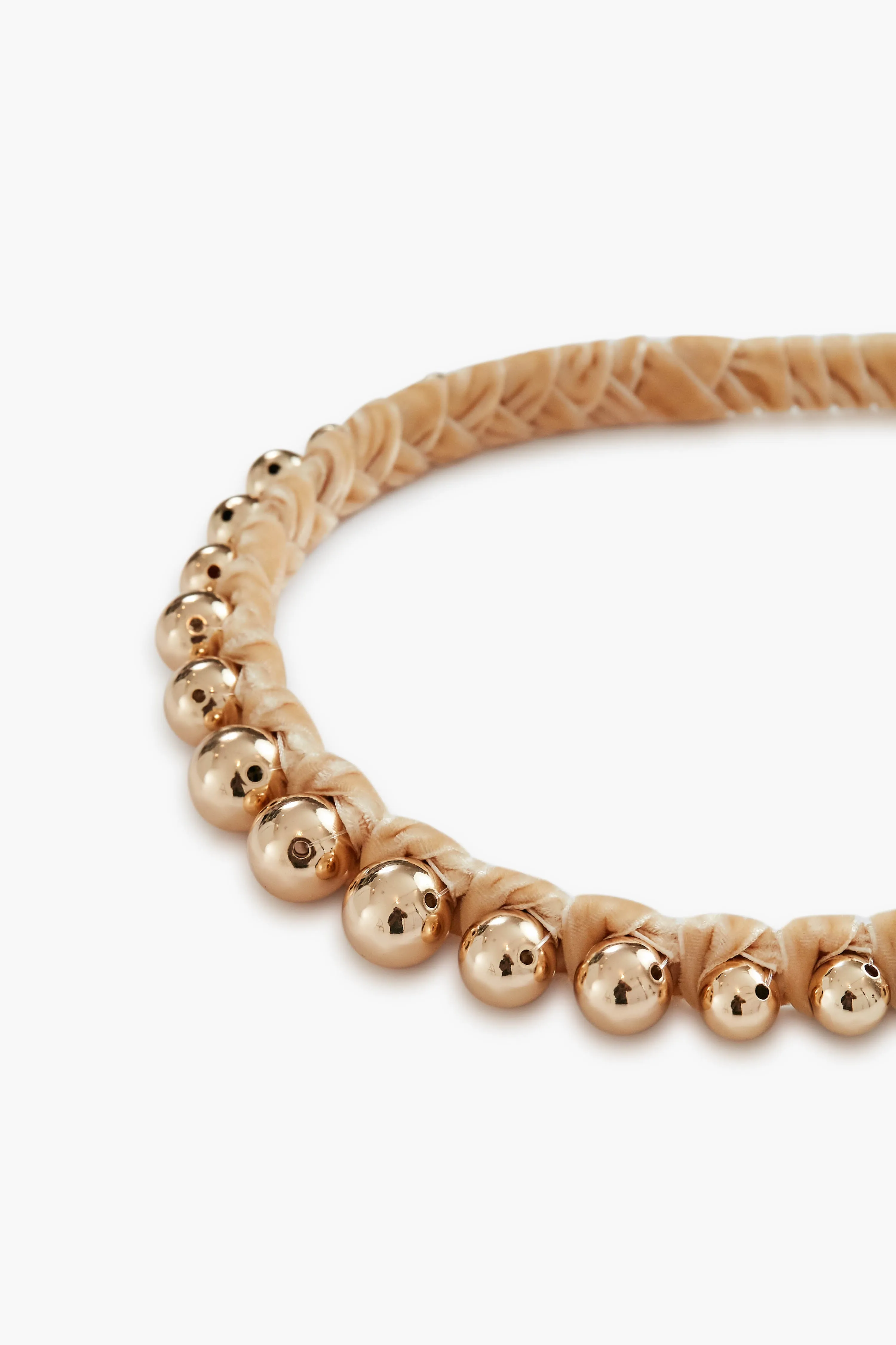 Gold Graduated Bead Headband