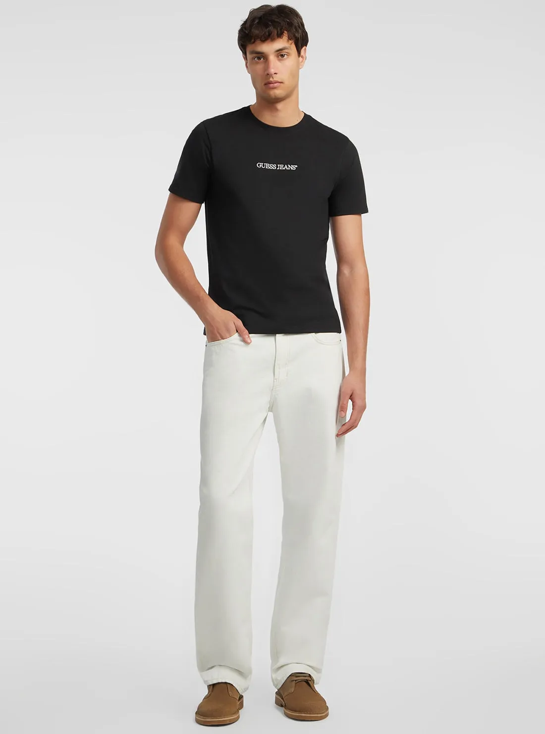 Guess Jeans Black Slim Logo T-Shirt