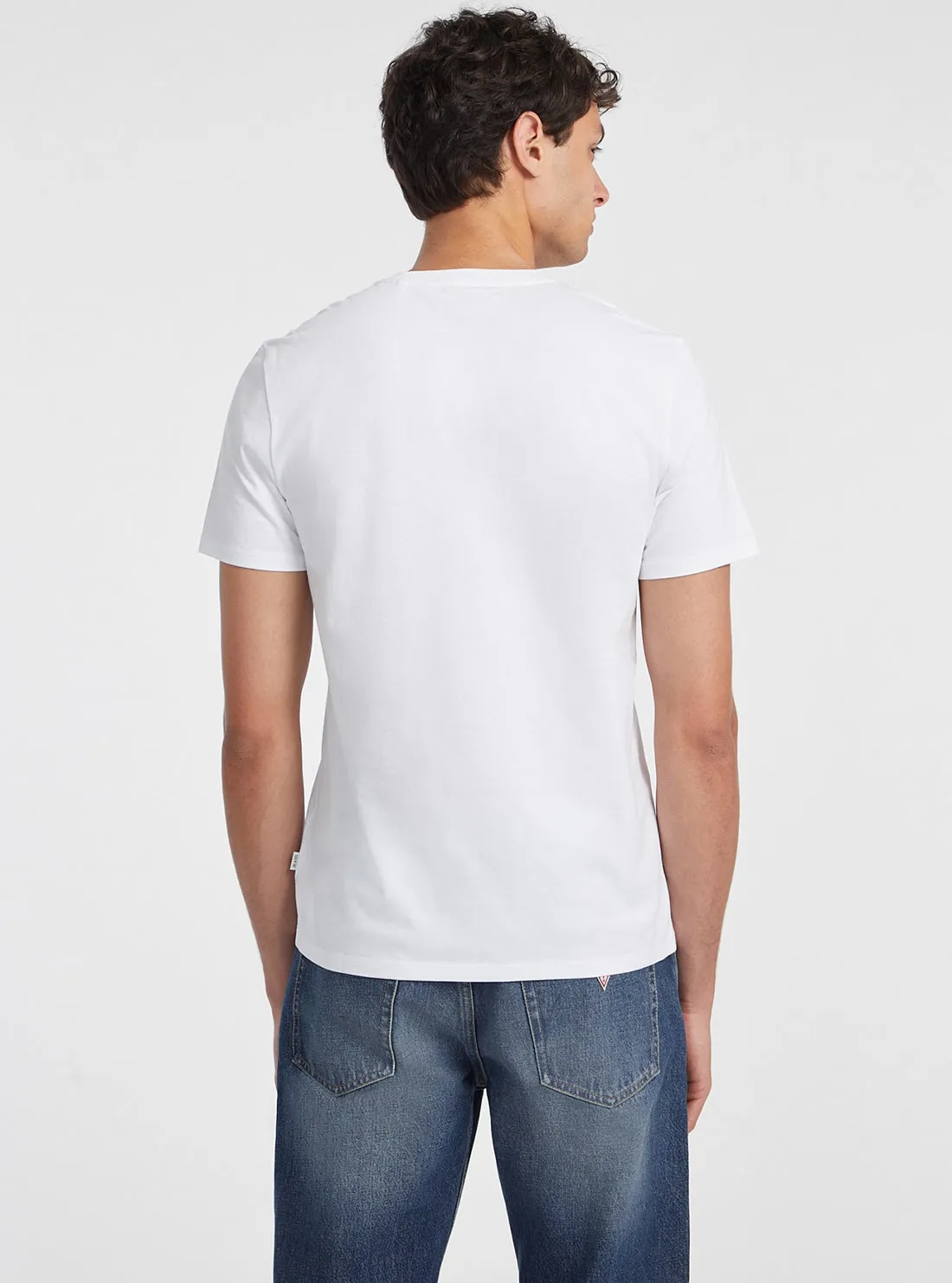 Guess Jeans White Slim Logo T-Shirt