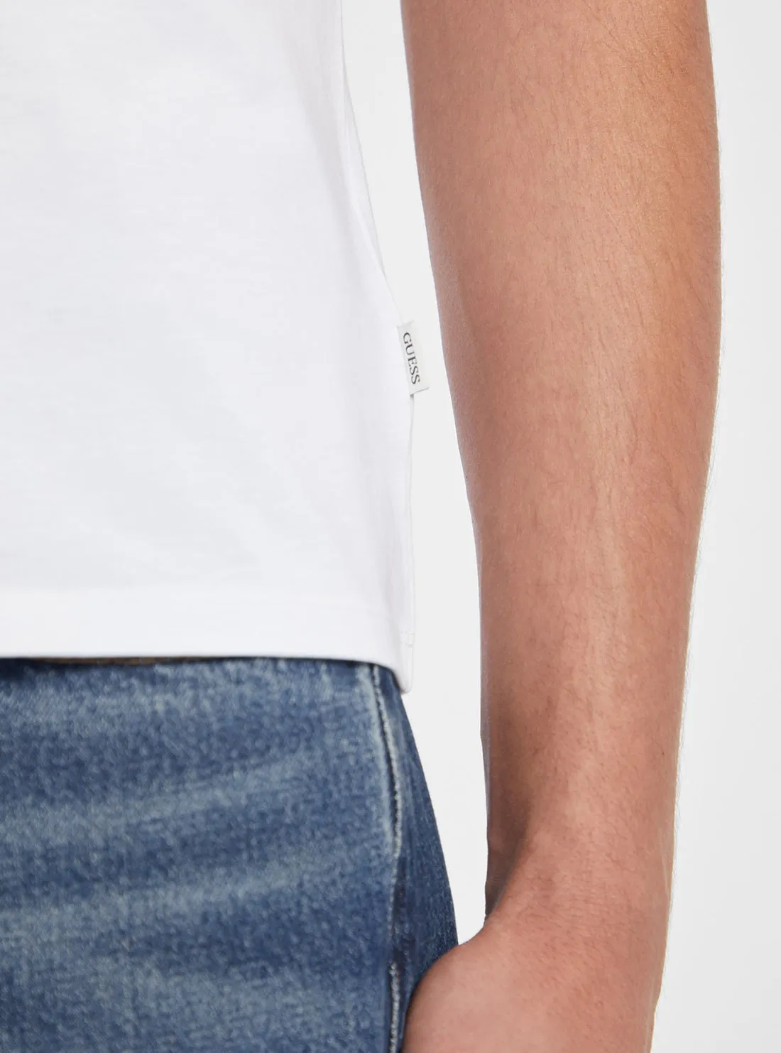 Guess Jeans White Slim Logo T-Shirt