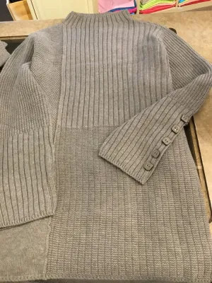 Habitat Mock Neck Sweater Heather Grey Style 83003