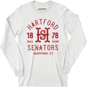 Hartford Senators - Connecticut - Vintage Defunct Baseball Teams - Long Sleeve T-Shirt