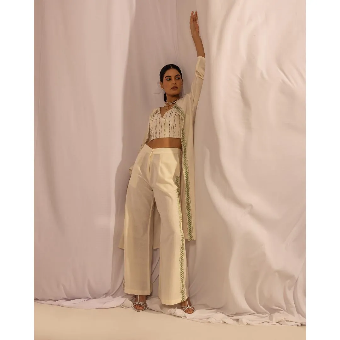 House of Ara Handwoven Organic Cotton Kantha Crop Top