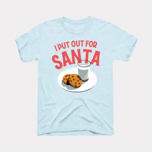 I Put Out For Santa Adult Unisex Tee