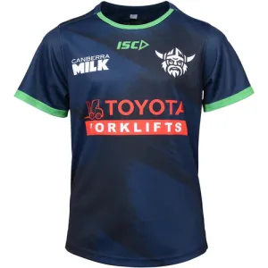 ISC Canberra Raiders 2024 Kids Training Tee Green/Navy