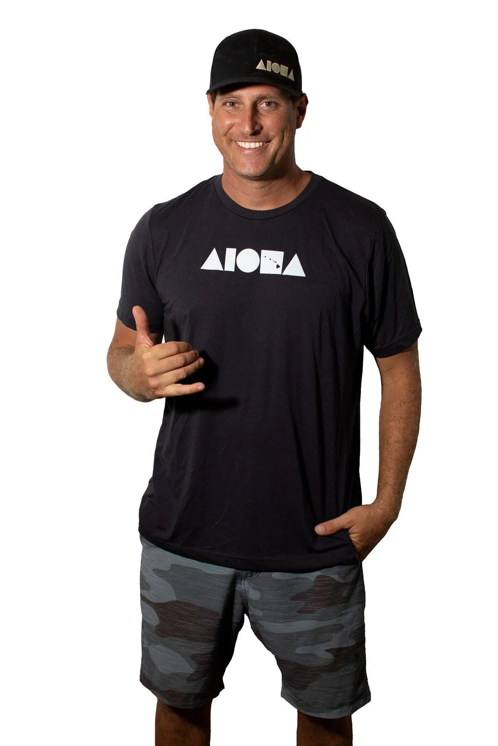 ISLAND SHAPES Dark Grey Tri-Blend Unisex Tee
