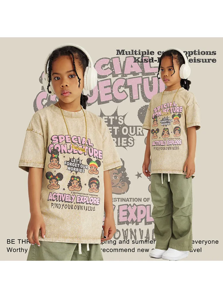Kids' Short Sleeve Washed T-Shirt