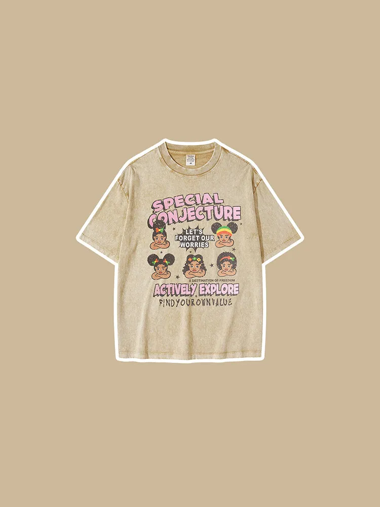 Kids' Short Sleeve Washed T-Shirt