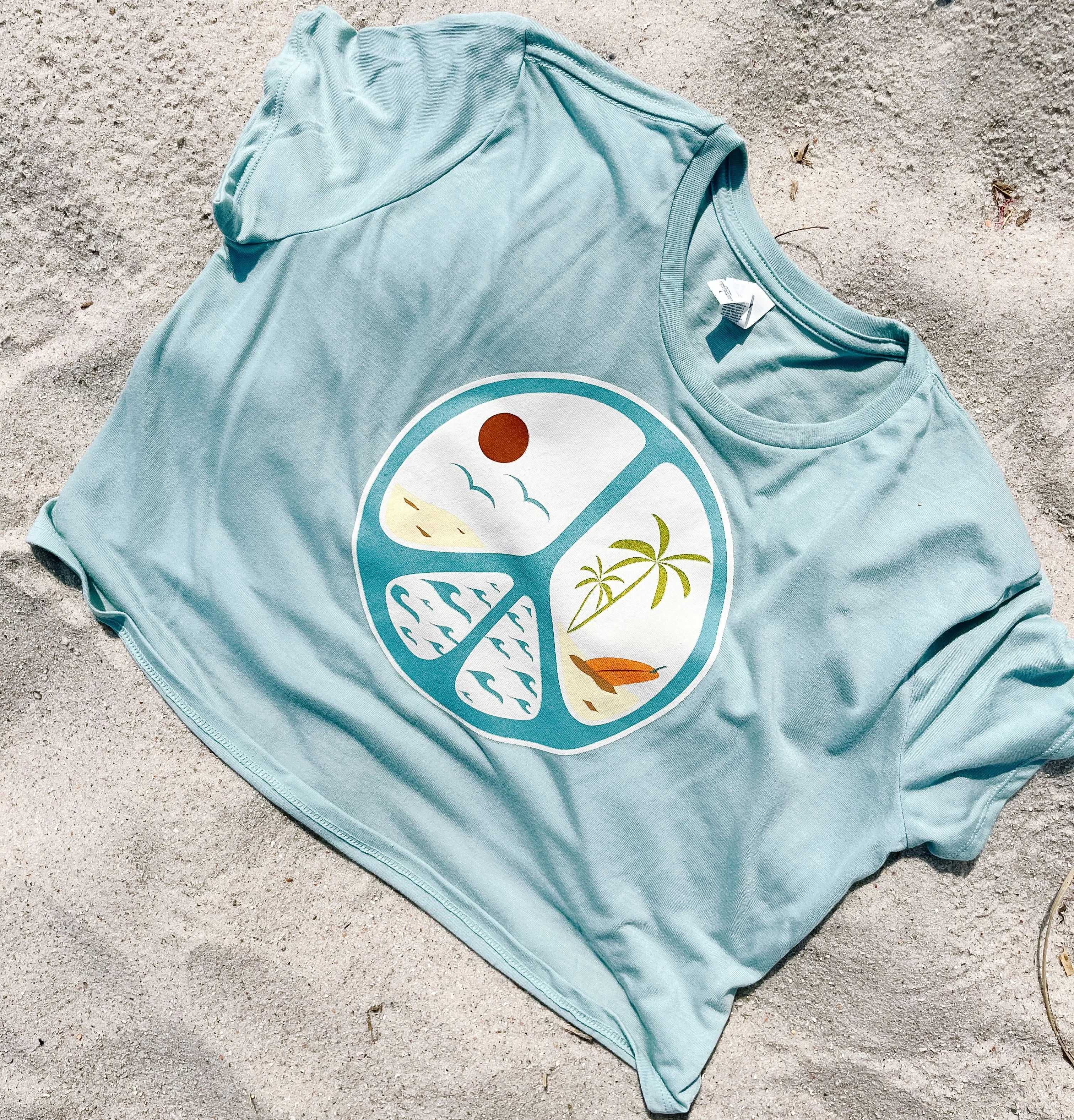 KOAST'S CASA BEACH PEACE CROP TOP
